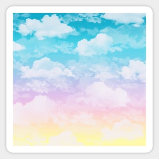 Pastel Clouds Pretty Sunset Sticker